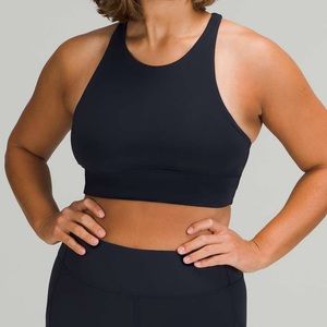 🆕 Lululemon Energy Bra High-Neck Longline Tough True Navy 4